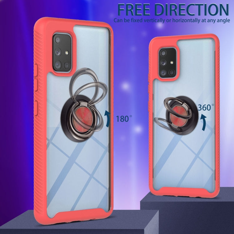 For Samsung Galaxy A71 5G Starry Sky Solid Color Series Shockproof PC + TPU Protective Case with Ring Holder & Magnetic Function