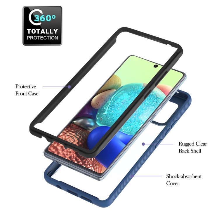 For Samsung Galaxy A71 5G Starry Sky Solid Color Series Shockproof PC + TPU Protective Case with Ring Holder & Magnetic Function