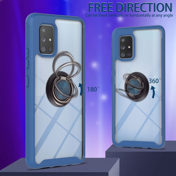 For Samsung Galaxy A71 5G Starry Sky Solid Color Series Shockproof PC + TPU Protective Case with Ring Holder & Magnetic Function