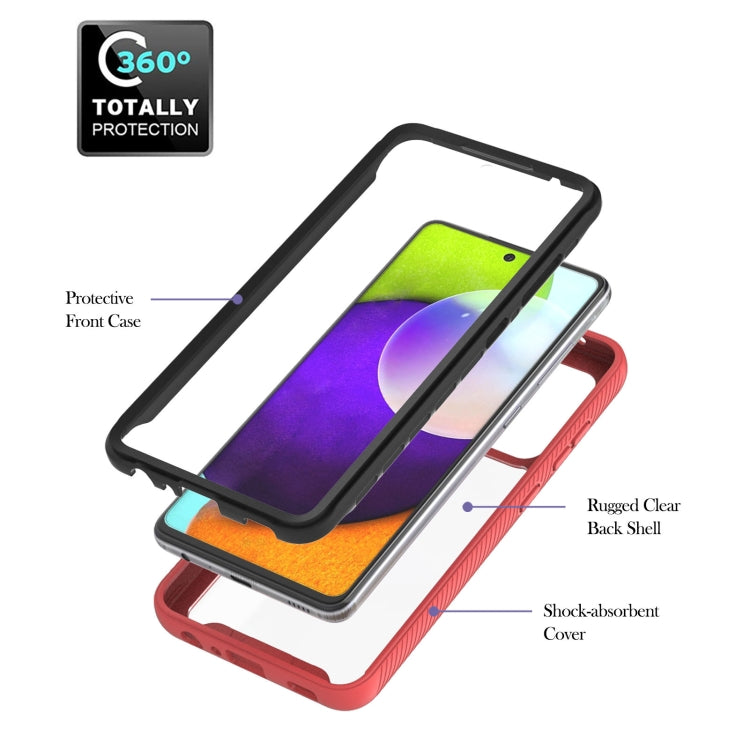 For Samsung Galaxy A52 5G / 4G Starry Sky Solid Color Series Shockproof PC + TPU Protective Case with Ring Holder & Magnetic Function
