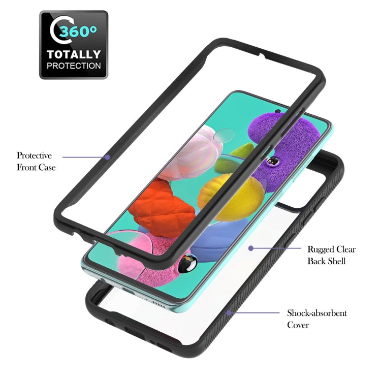 For Samsung Galaxy A51/ A515 Starry Sky Solid Color Series Shockproof PC + TPU Protective Case with Ring Holder & Magnetic Function