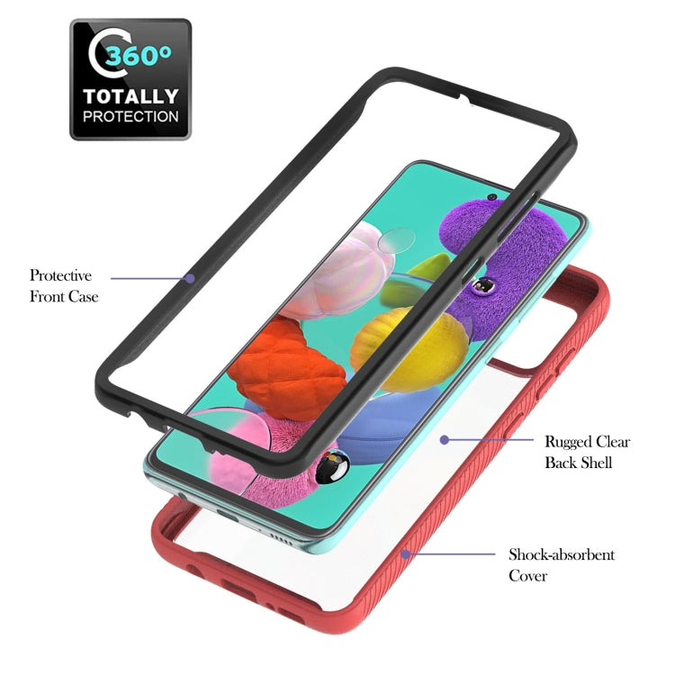 For Samsung Galaxy A51/ A515 Starry Sky Solid Color Series Shockproof PC + TPU Protective Case with Ring Holder & Magnetic Function