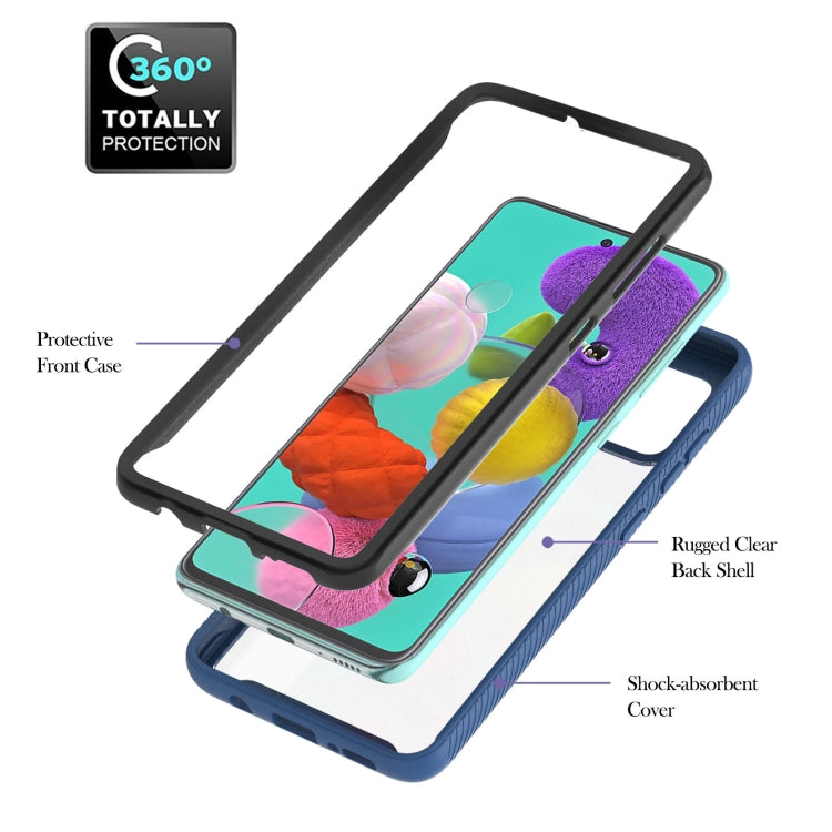 For Samsung Galaxy A51/ A515 Starry Sky Solid Color Series Shockproof PC + TPU Protective Case with Ring Holder & Magnetic Function