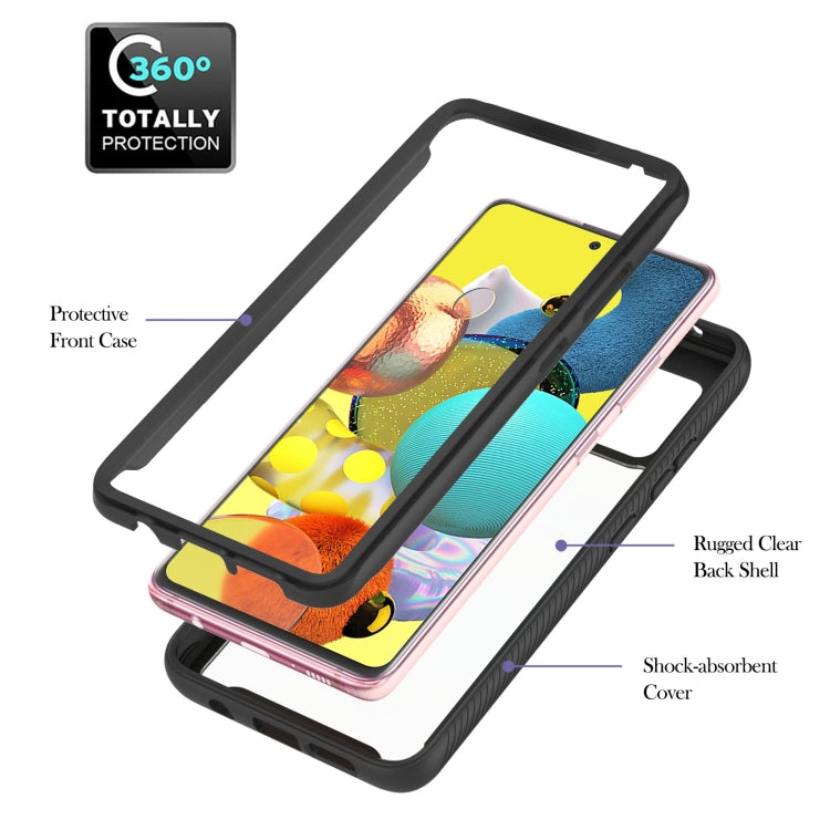 For Samsung Galaxy A51 5G Starry Sky Solid Color Series Shockproof PC + TPU Protective Case with Ring Holder & Magnetic Function