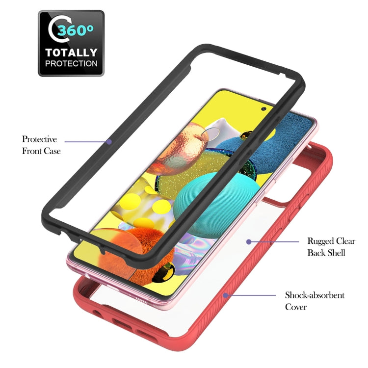 For Samsung Galaxy A51 5G Starry Sky Solid Color Series Shockproof PC + TPU Protective Case with Ring Holder & Magnetic Function