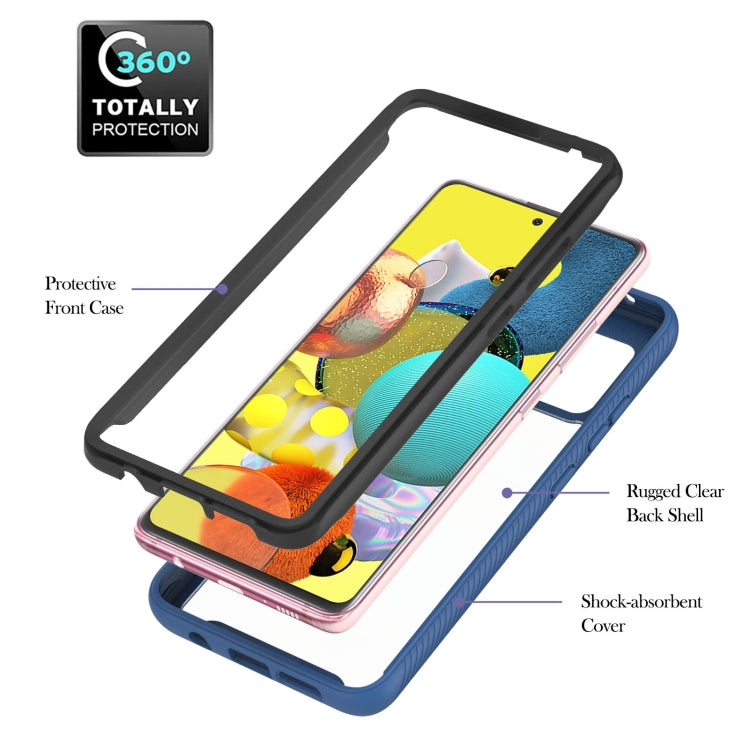 For Samsung Galaxy A51 5G Starry Sky Solid Color Series Shockproof PC + TPU Protective Case with Ring Holder & Magnetic Function