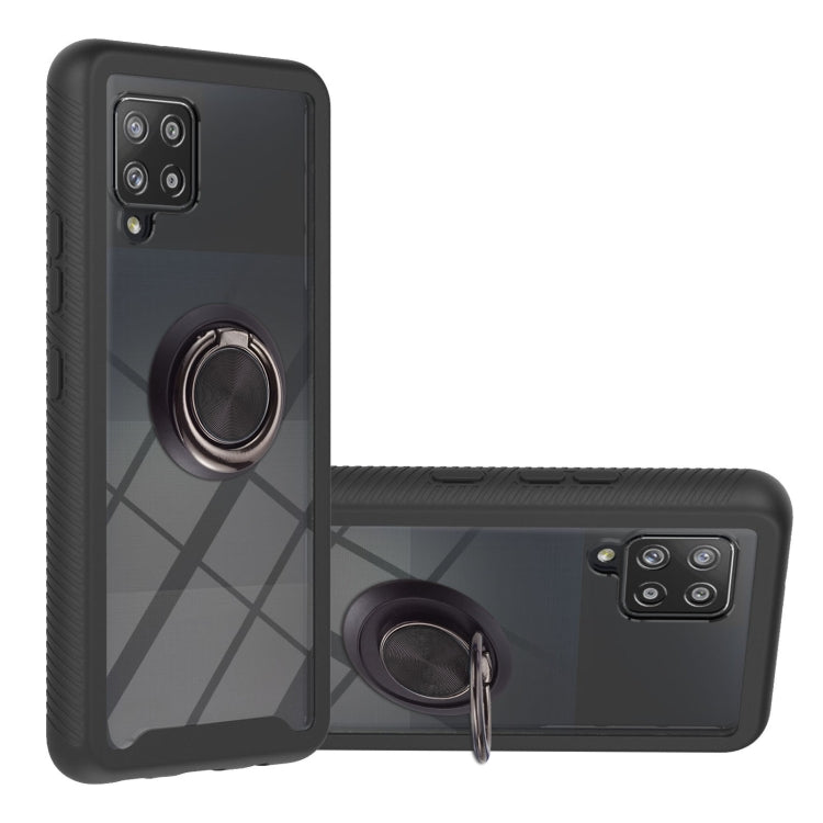 For Samsung Galaxy A42 5G Starry Sky Solid Color Series Shockproof PC + TPU Protective Case with Ring Holder & Magnetic Function