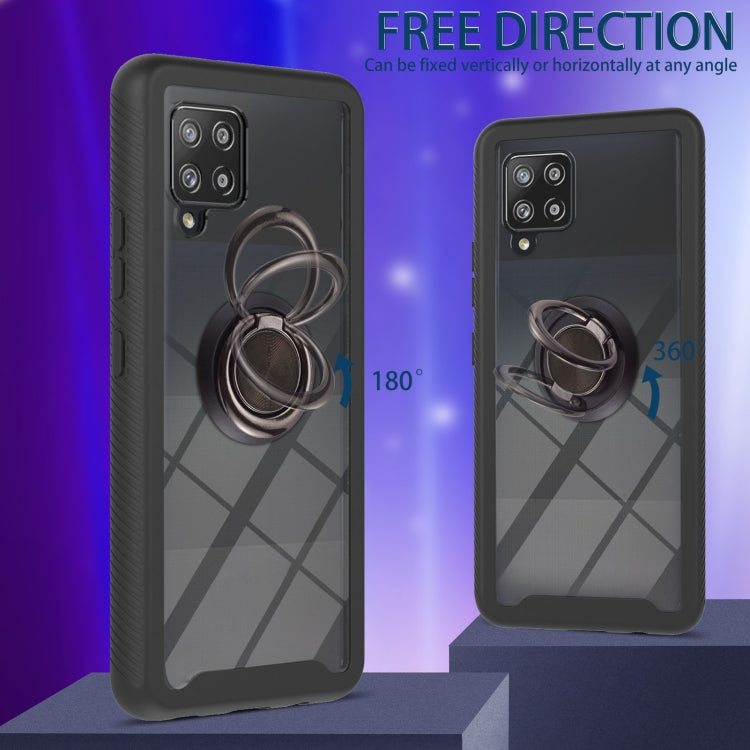 For Samsung Galaxy A42 5G Starry Sky Solid Color Series Shockproof PC + TPU Protective Case with Ring Holder & Magnetic Function