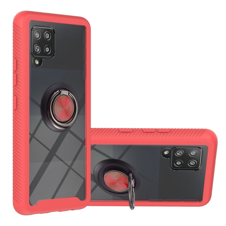 For Samsung Galaxy A42 5G Starry Sky Solid Color Series Shockproof PC + TPU Protective Case with Ring Holder & Magnetic Function