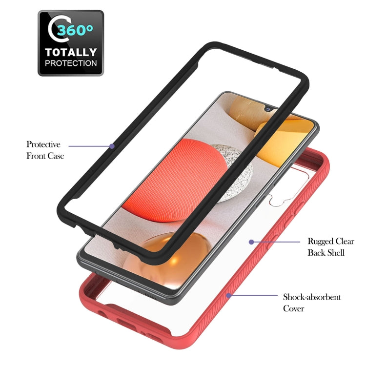 For Samsung Galaxy A42 5G Starry Sky Solid Color Series Shockproof PC + TPU Protective Case with Ring Holder & Magnetic Function