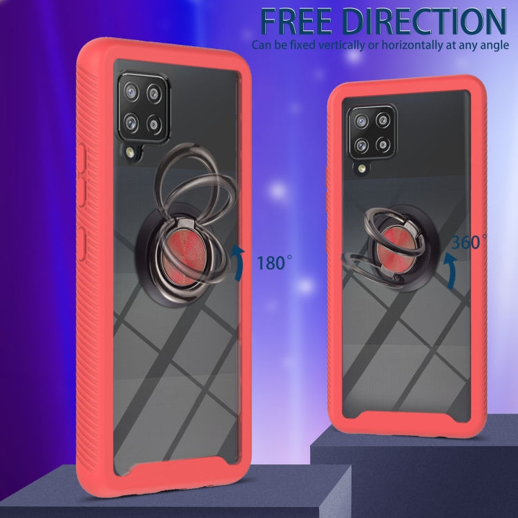 For Samsung Galaxy A42 5G Starry Sky Solid Color Series Shockproof PC + TPU Protective Case with Ring Holder & Magnetic Function