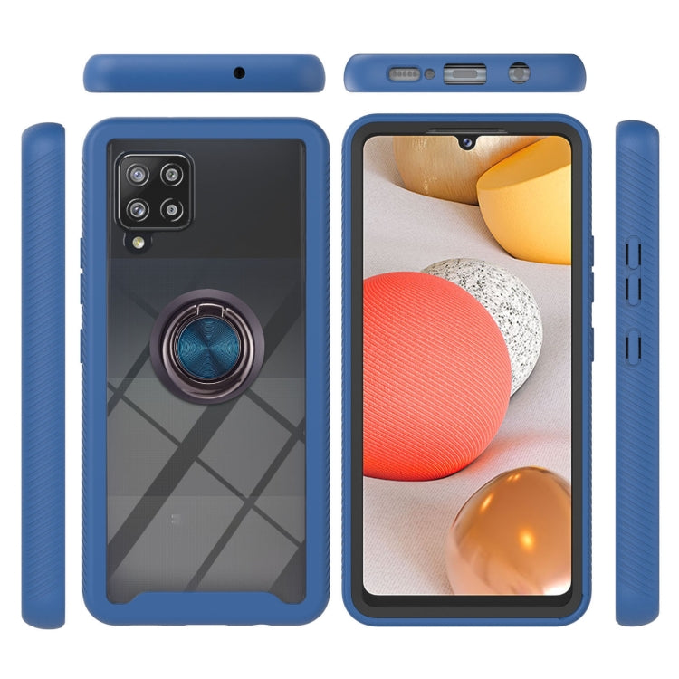 For Samsung Galaxy A42 5G Starry Sky Solid Color Series Shockproof PC + TPU Protective Case with Ring Holder & Magnetic Function