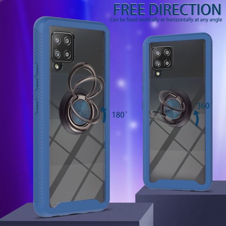 For Samsung Galaxy A42 5G Starry Sky Solid Color Series Shockproof PC + TPU Protective Case with Ring Holder & Magnetic Function