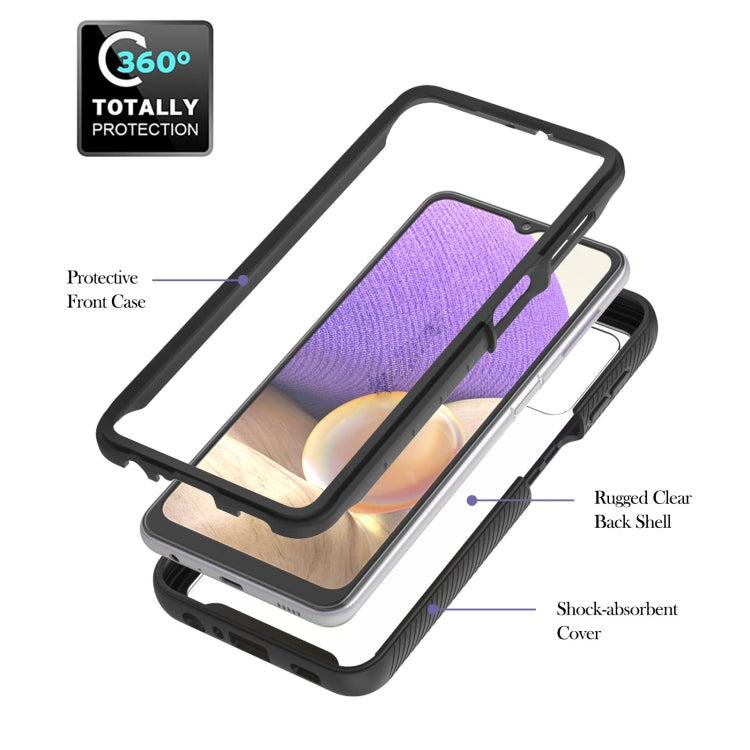 For Samsung Galaxy A32 5G Starry Sky Solid Color Series Shockproof PC + TPU Protective Case with Ring Holder & Magnetic Function