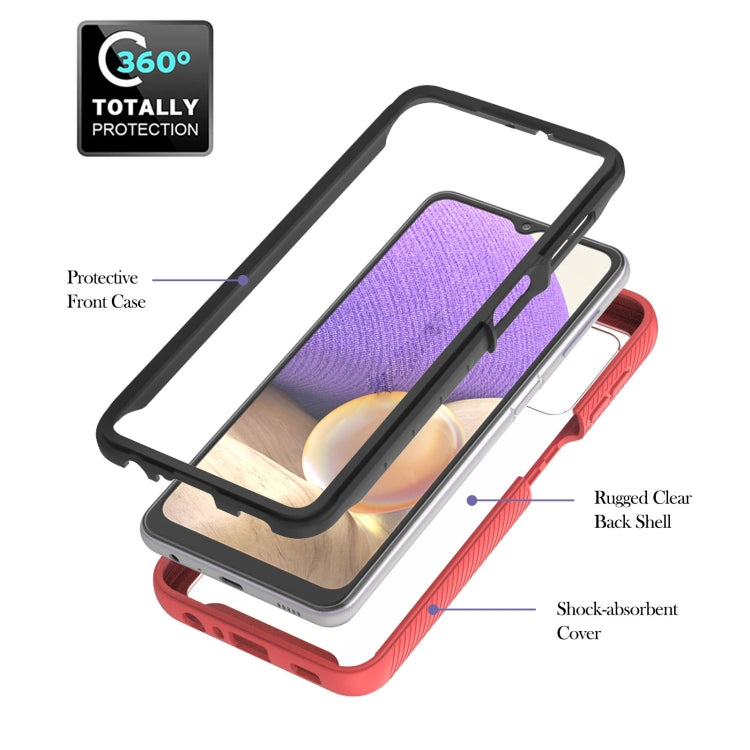 For Samsung Galaxy A32 5G Starry Sky Solid Color Series Shockproof PC + TPU Protective Case with Ring Holder & Magnetic Function