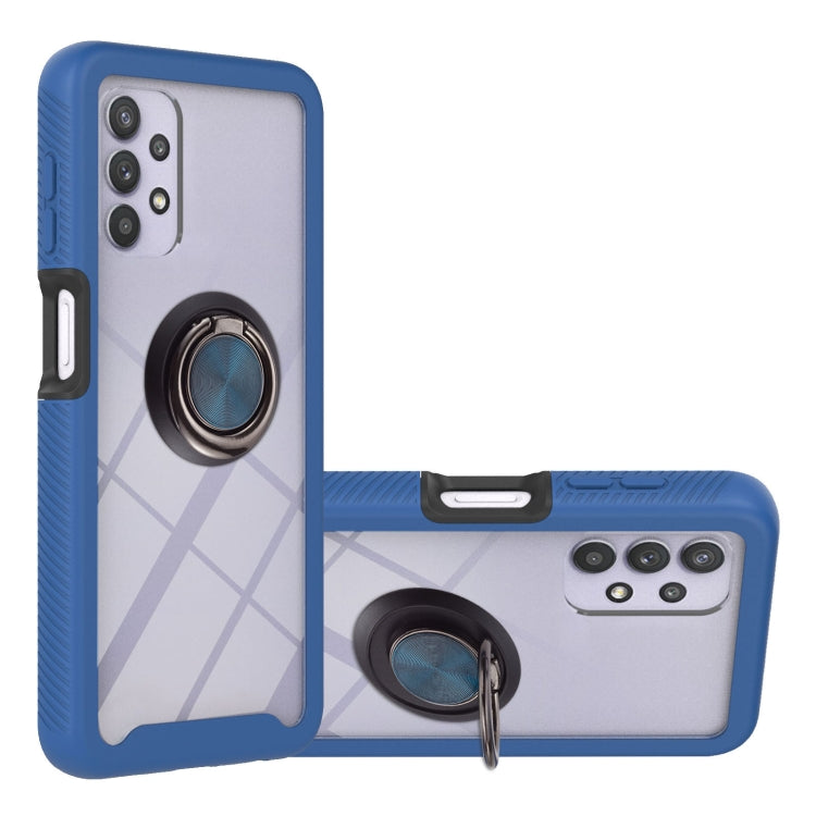 For Samsung Galaxy A32 5G Starry Sky Solid Color Series Shockproof PC + TPU Protective Case with Ring Holder & Magnetic Function