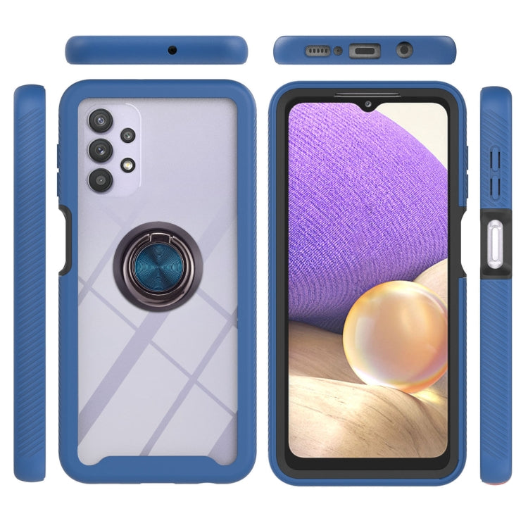 For Samsung Galaxy A32 5G Starry Sky Solid Color Series Shockproof PC + TPU Protective Case with Ring Holder & Magnetic Function