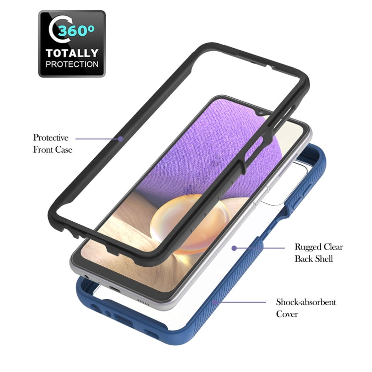 For Samsung Galaxy A32 5G Starry Sky Solid Color Series Shockproof PC + TPU Protective Case with Ring Holder & Magnetic Function