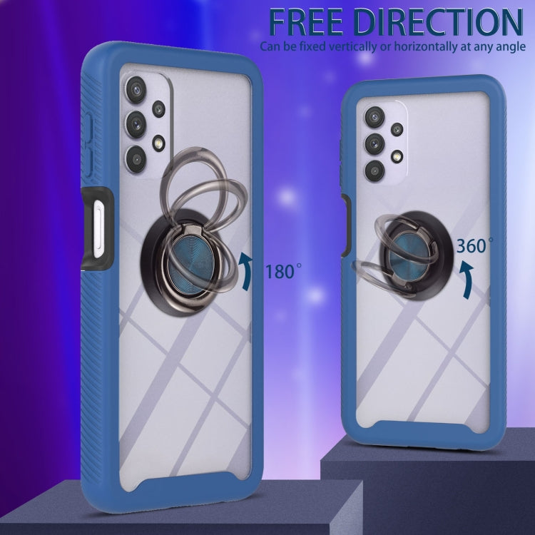 For Samsung Galaxy A32 5G Starry Sky Solid Color Series Shockproof PC + TPU Protective Case with Ring Holder & Magnetic Function