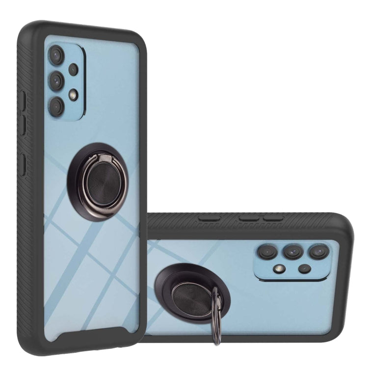 For Samsung Galaxy A32 4G EU Version Starry Sky Solid Color Series Shockproof PC + TPU Protective Case with Ring Holder & Magnetic Function