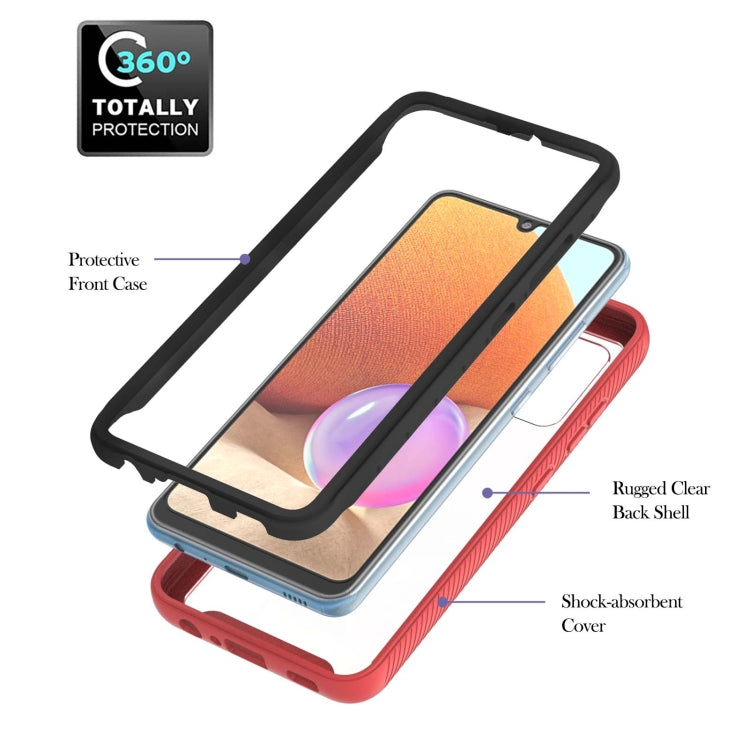 For Samsung Galaxy A32 4G EU Version Starry Sky Solid Color Series Shockproof PC + TPU Protective Case with Ring Holder & Magnetic Function