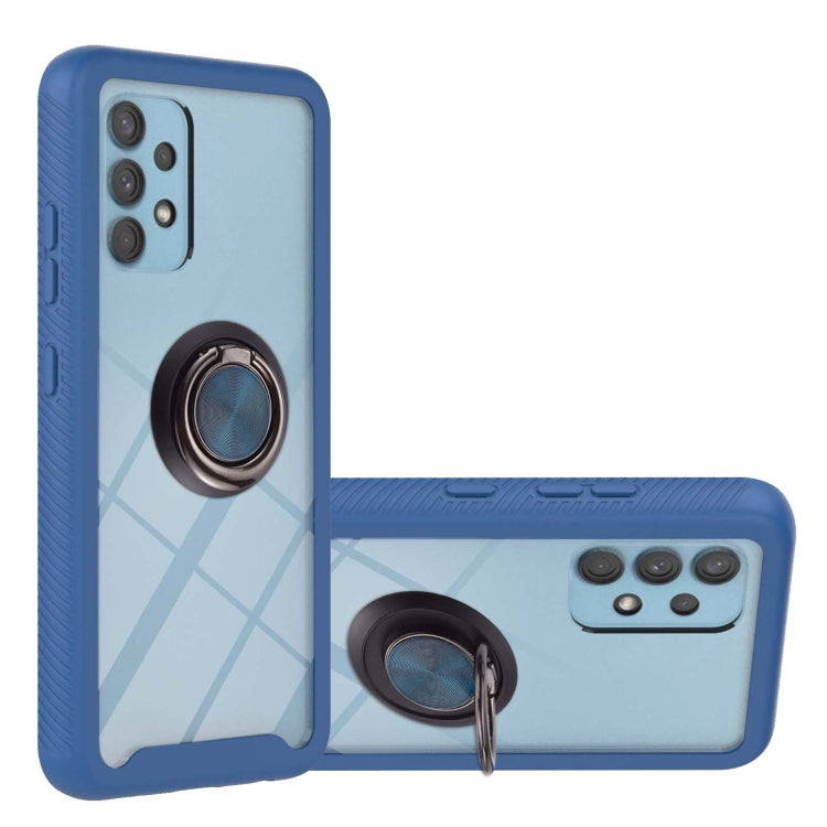 For Samsung Galaxy A32 4G EU Version Starry Sky Solid Color Series Shockproof PC + TPU Protective Case with Ring Holder & Magnetic Function