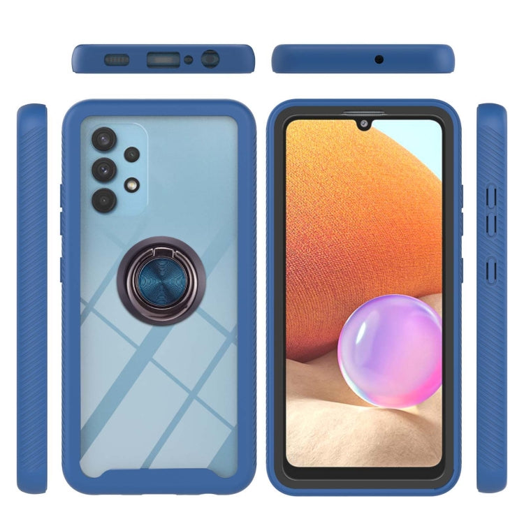 For Samsung Galaxy A32 4G EU Version Starry Sky Solid Color Series Shockproof PC + TPU Protective Case with Ring Holder & Magnetic Function