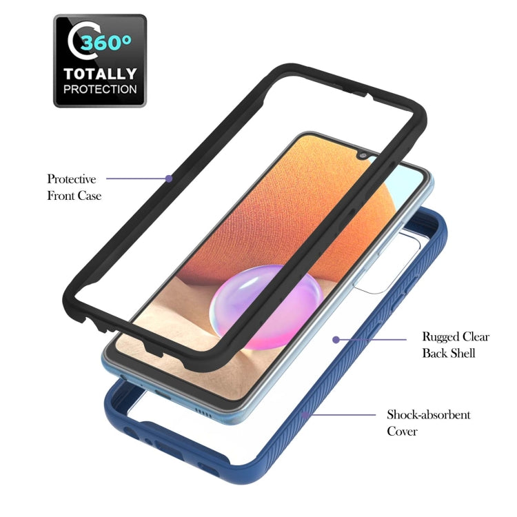 For Samsung Galaxy A32 4G EU Version Starry Sky Solid Color Series Shockproof PC + TPU Protective Case with Ring Holder & Magnetic Function