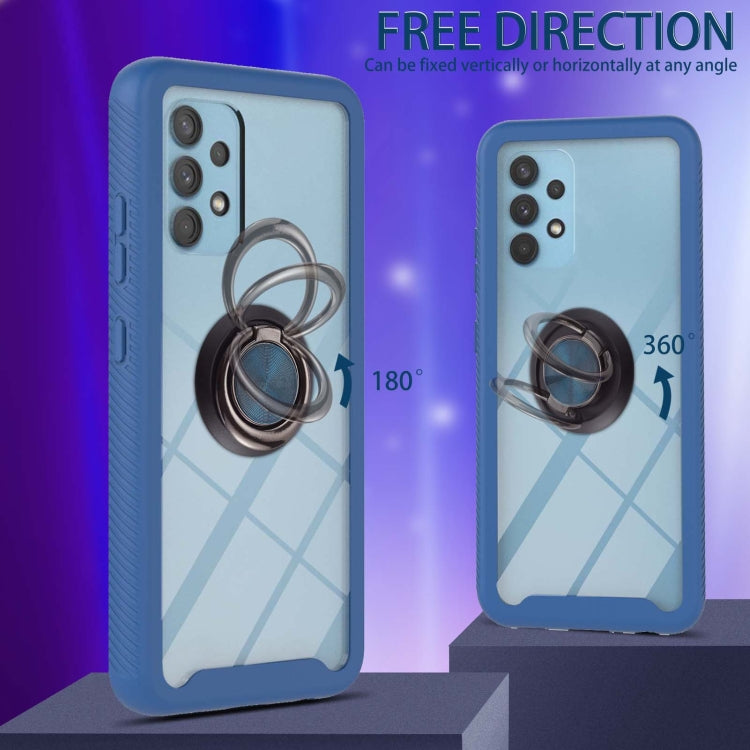 For Samsung Galaxy A32 4G EU Version Starry Sky Solid Color Series Shockproof PC + TPU Protective Case with Ring Holder & Magnetic Function