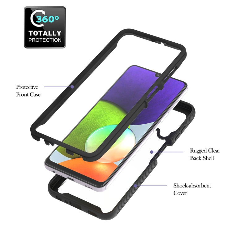 For Samsung Galaxy A22 4G Starry Sky Solid Color Series Shockproof PC + TPU Protective Case with Ring Holder & Magnetic Function