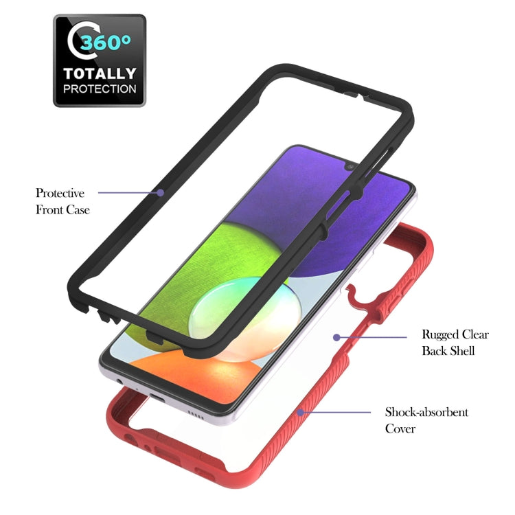 For Samsung Galaxy A22 4G Starry Sky Solid Color Series Shockproof PC + TPU Protective Case with Ring Holder & Magnetic Function