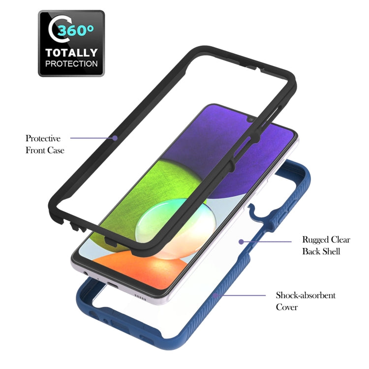 For Samsung Galaxy A22 4G Starry Sky Solid Color Series Shockproof PC + TPU Protective Case with Ring Holder & Magnetic Function