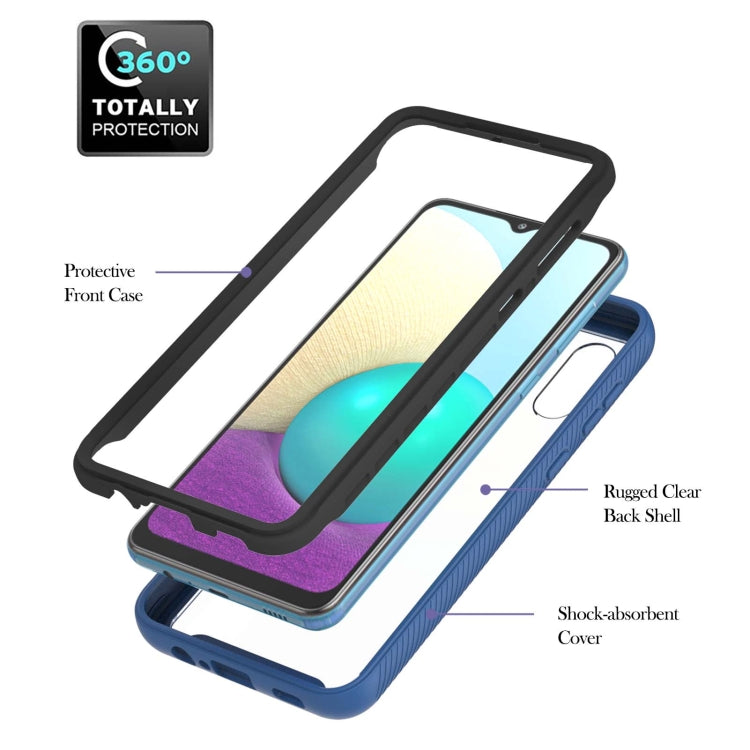 For Samsung Galaxy A02 Starry Sky Solid Color Series Shockproof PC + TPU Protective Case with Ring Holder & Magnetic Function