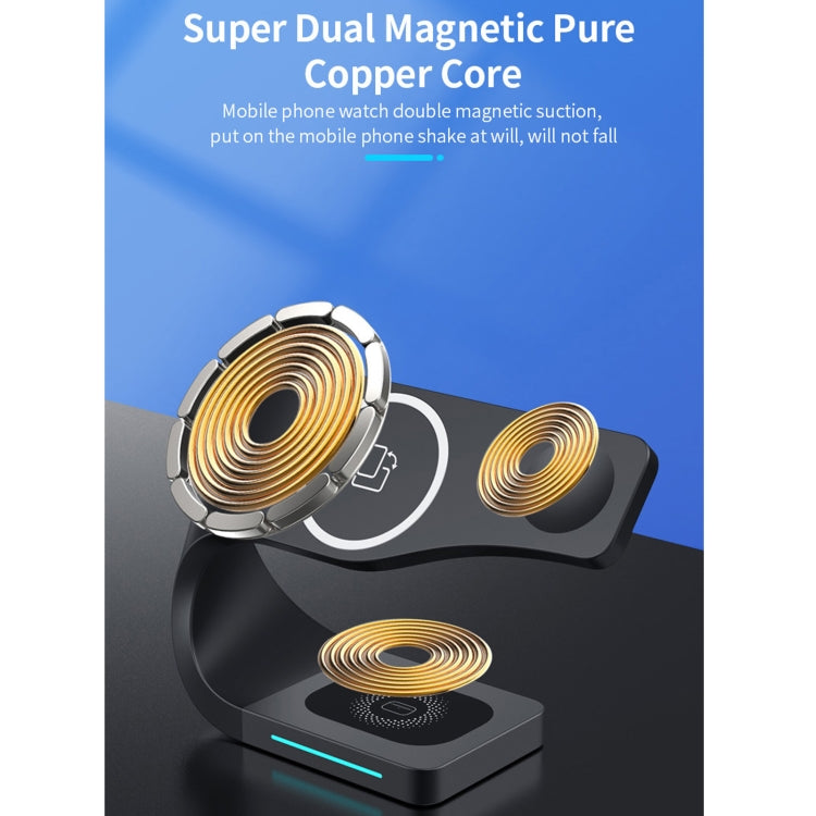 178 4 In 1 Multi-function Smart Magnetic Wireless Charger for iPhone & iWatches & AirPods
