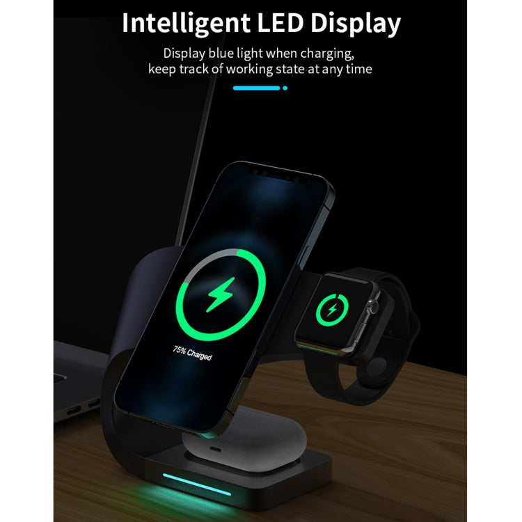 178 4 In 1 Multi-function Smart Magnetic Wireless Charger for iPhone & iWatches & AirPods