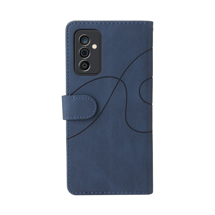 For Samsung Galaxy A82 5G Dual-color Splicing Horizontal Flip PU Leather Case with Holder & Card Slots & Wallet