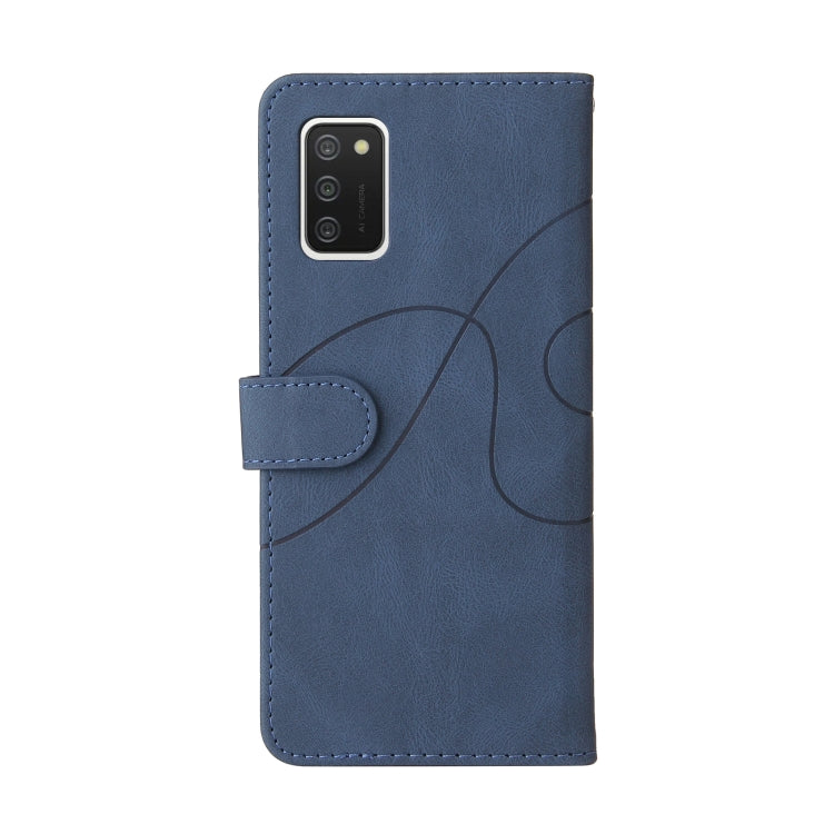 For Samsung Galaxy A02s US Version Dual-color Splicing Horizontal Flip PU Leather Case with Holder & Card Slots & Wallet