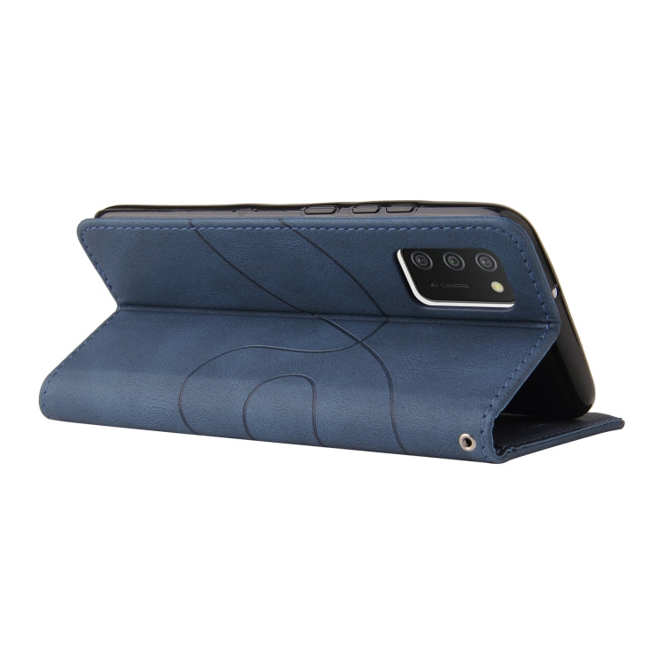 For Samsung Galaxy A02s US Version Dual-color Splicing Horizontal Flip PU Leather Case with Holder & Card Slots & Wallet