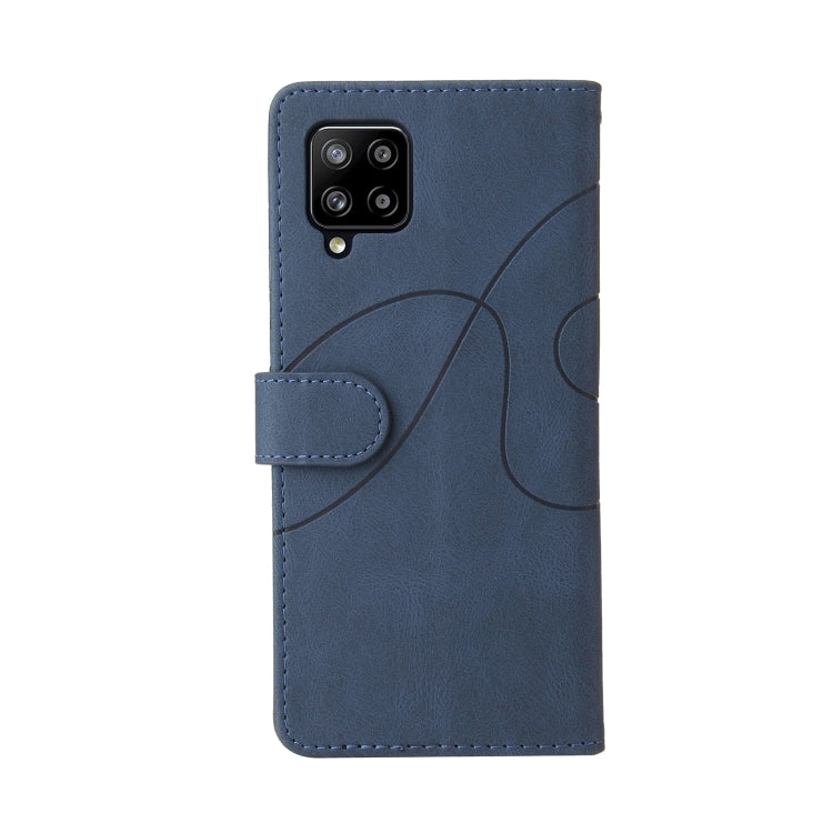 For Samsung Galaxy A42 5G Dual-color Splicing Horizontal Flip PU Leather Case with Holder & Card Slots & Wallet