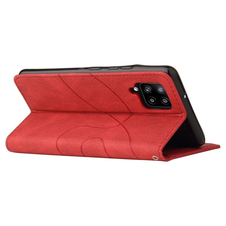 For Samsung Galaxy A42 5G Dual-color Splicing Horizontal Flip PU Leather Case with Holder & Card Slots & Wallet