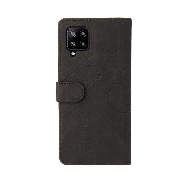 For Samsung Galaxy A42 5G Dual-color Splicing Horizontal Flip PU Leather Case with Holder & Card Slots & Wallet