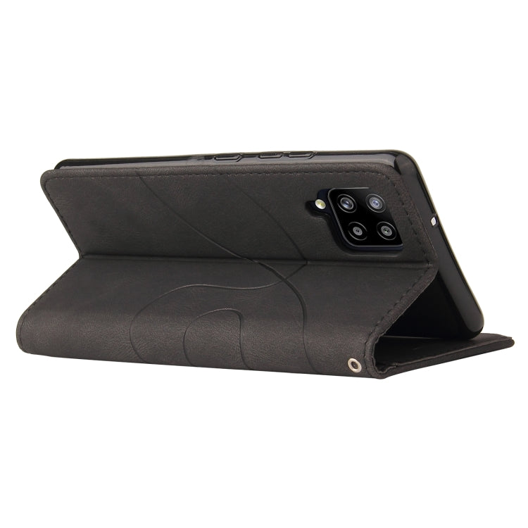 For Samsung Galaxy A42 5G Dual-color Splicing Horizontal Flip PU Leather Case with Holder & Card Slots & Wallet