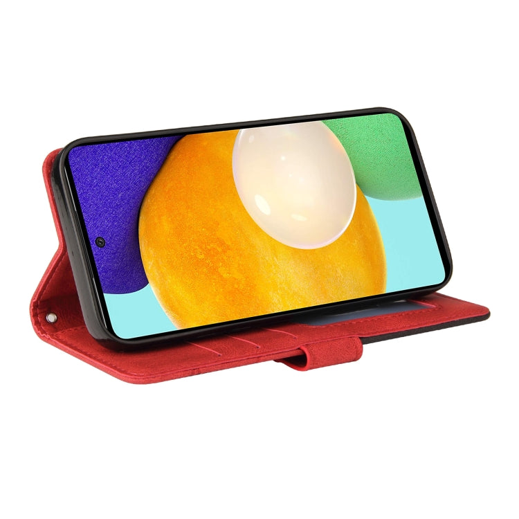 For Samsung Galaxy A52 5G / 4G Dual-color Splicing Horizontal Flip PU Leather Case with Holder & Card Slots & Wallet