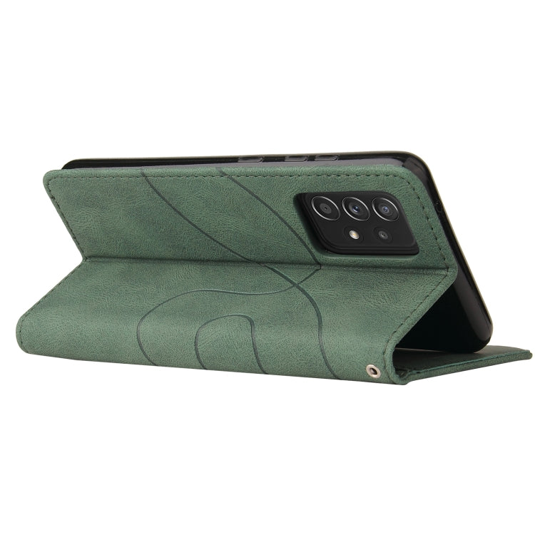 For Samsung Galaxy A52 5G / 4G Dual-color Splicing Horizontal Flip PU Leather Case with Holder & Card Slots & Wallet