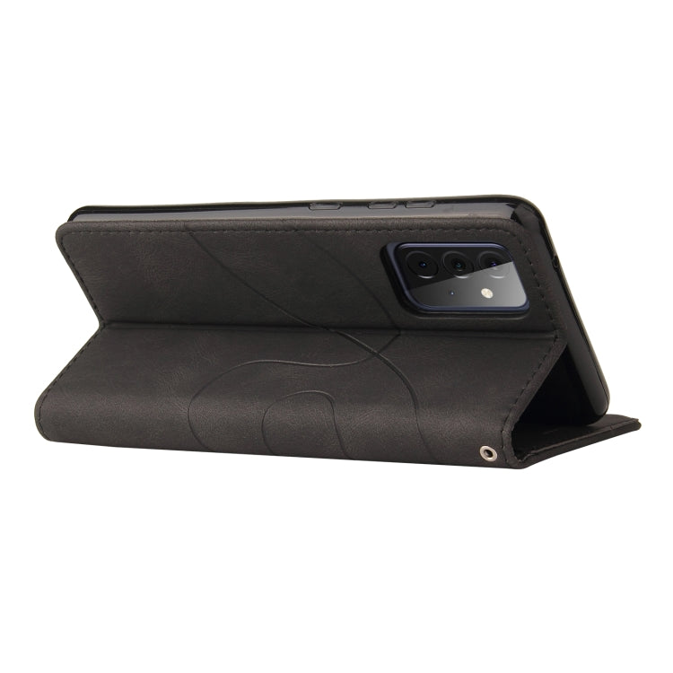 For Samsung Galaxy A72 5G / 4G Dual-color Splicing Horizontal Flip PU Leather Case with Holder & Card Slots & Wallet