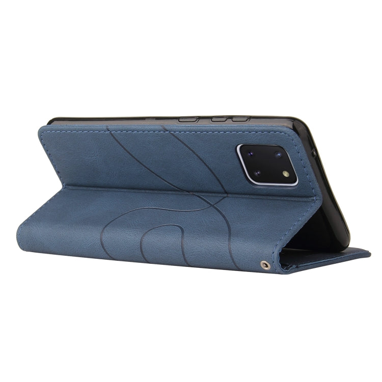 For Samsung Galaxy Note10 Lite / A81 Dual-color Splicing Horizontal Flip PU Leather Case with Holder & Card Slots & Wallet