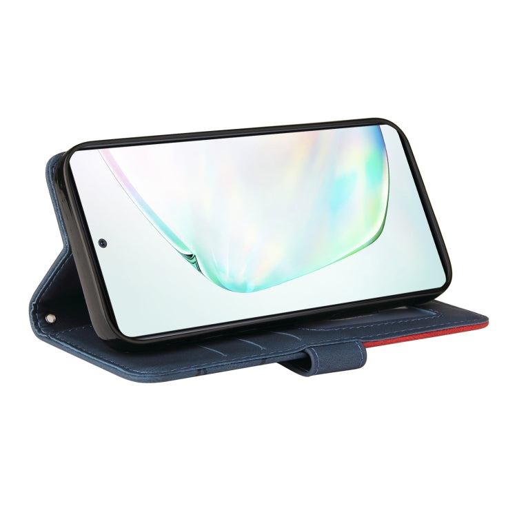 For Samsung Galaxy Note10 Lite / A81 Dual-color Splicing Horizontal Flip PU Leather Case with Holder & Card Slots & Wallet
