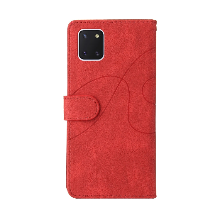 For Samsung Galaxy Note10 Lite / A81 Dual-color Splicing Horizontal Flip PU Leather Case with Holder & Card Slots & Wallet