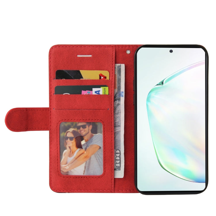 For Samsung Galaxy Note10 Lite / A81 Dual-color Splicing Horizontal Flip PU Leather Case with Holder & Card Slots & Wallet