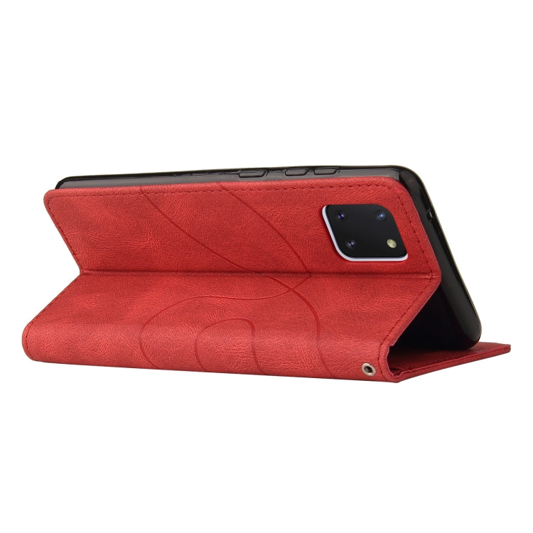 For Samsung Galaxy Note10 Lite / A81 Dual-color Splicing Horizontal Flip PU Leather Case with Holder & Card Slots & Wallet